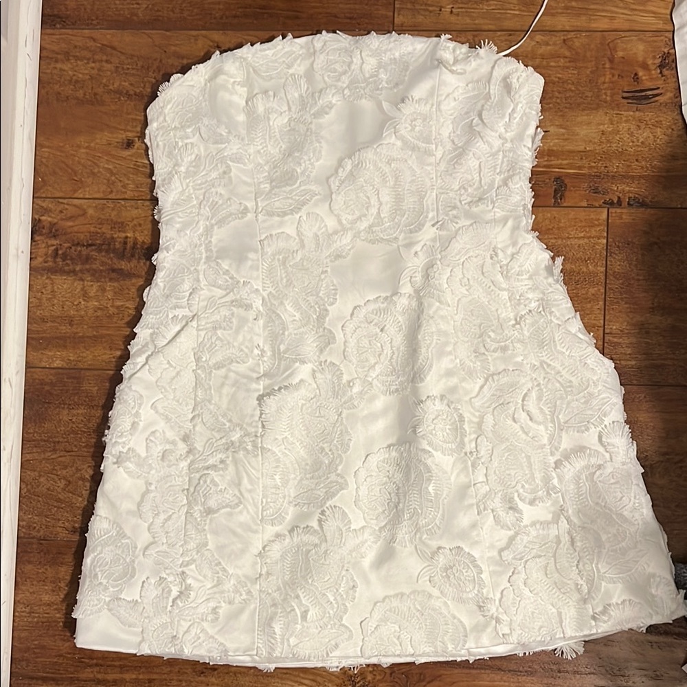 Bardot Ivory Floral Textured Dress